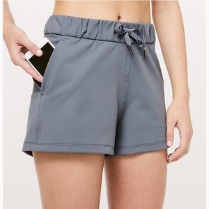Grey Lululemon On The Fly Short